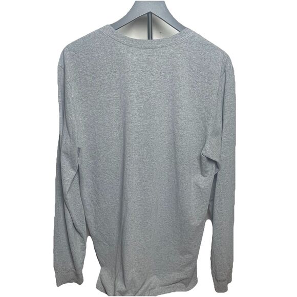 Hurley Men’s Long Sleeve Logo T-Shirt Gray Size Large Crewneck Surf Skate - Picture 4 of 8